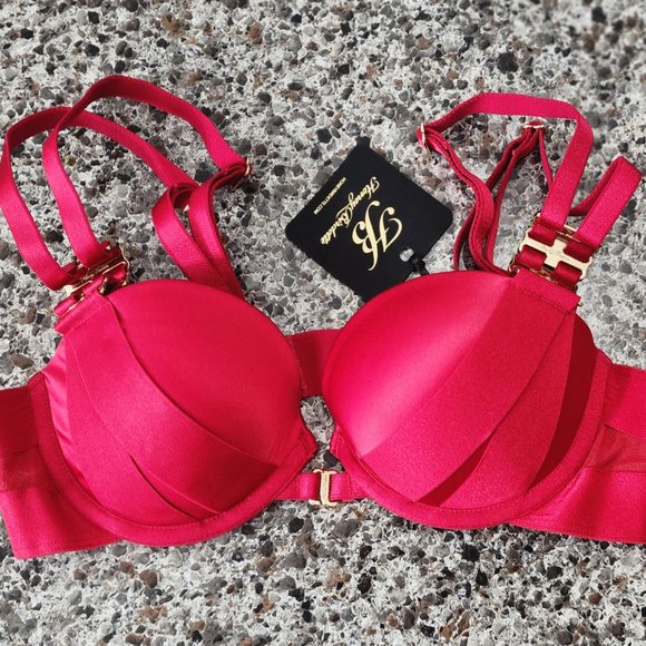 Honey Birdette Samantha Red Bra 32B - Picture 3 of 3